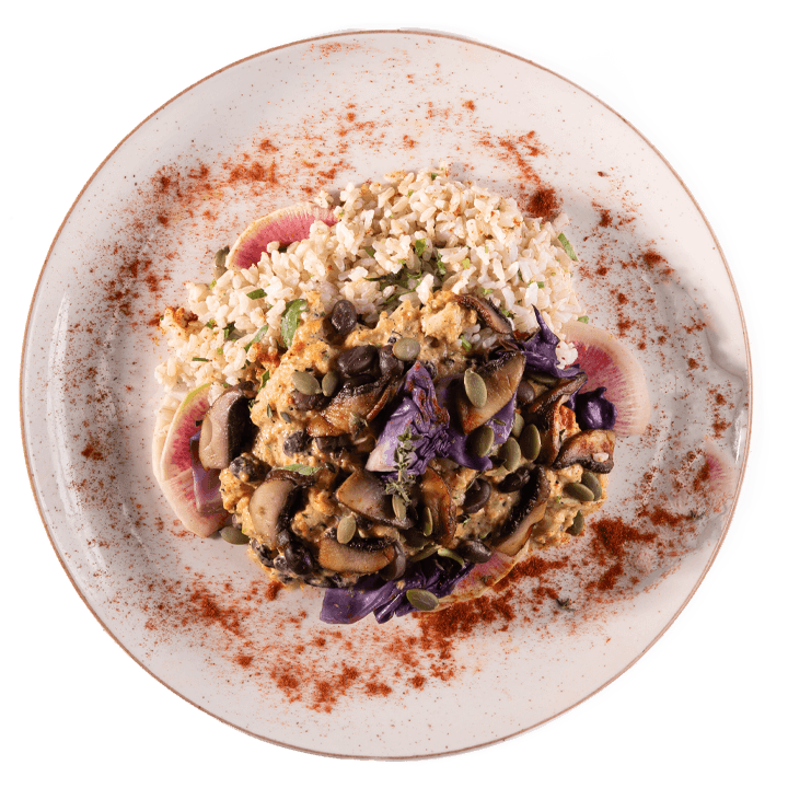 Vegan - Creamy Mushroom & White Bean Stroganoff