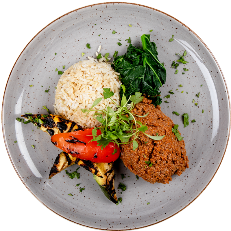 Athlete – Brown Rice Bowl with Lean Ground Beef & Veggies