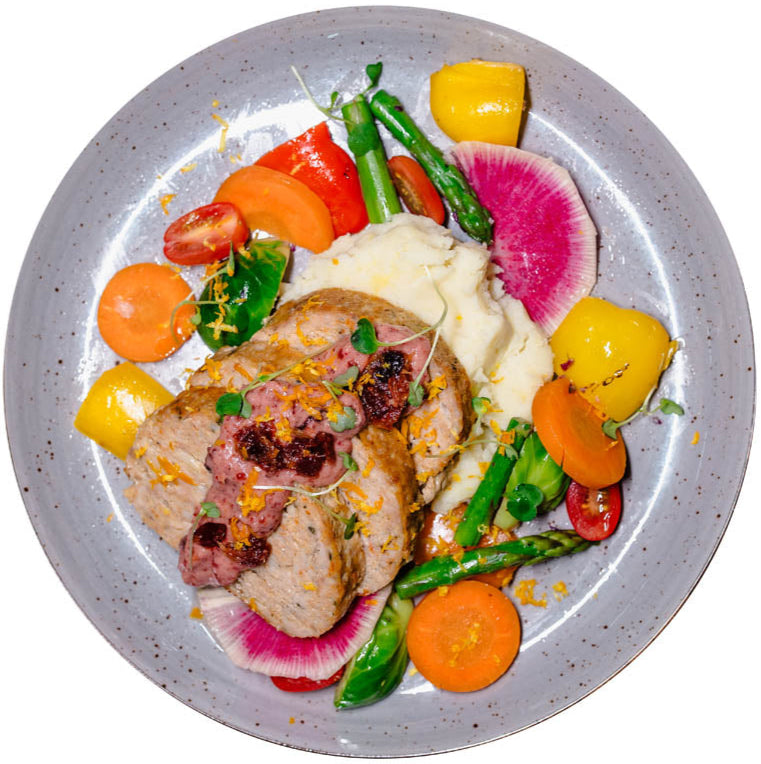 Gourmet XL - Turkey Meatloaf with Citrus Cranberry Sauce