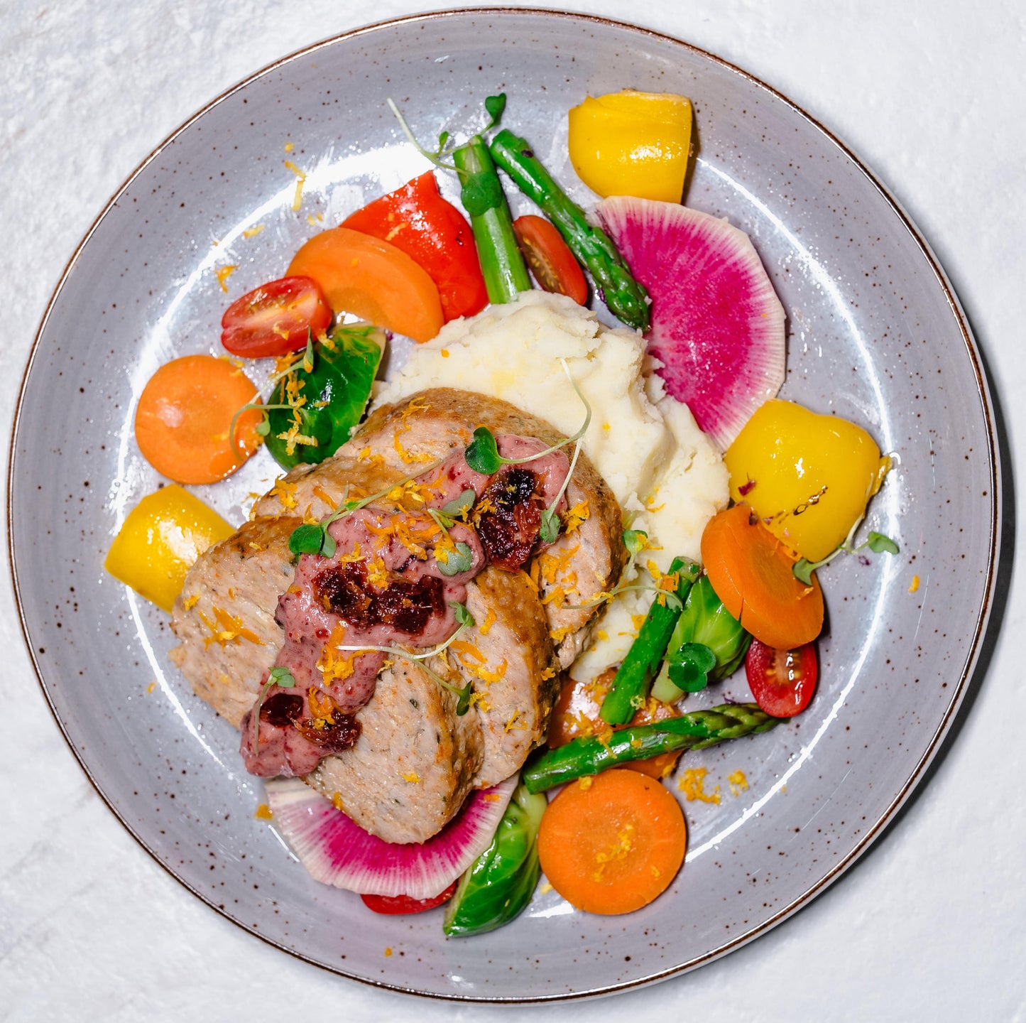 Paleo - Turkey Meatloaf with Citrus Cranberry Sauce