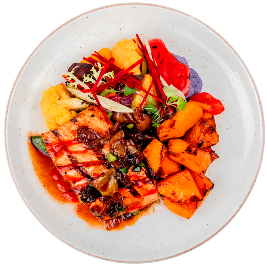 Paleo - Grilled Firecracker Salmon with Apple Chutney (Organic Atlantic Salmon)