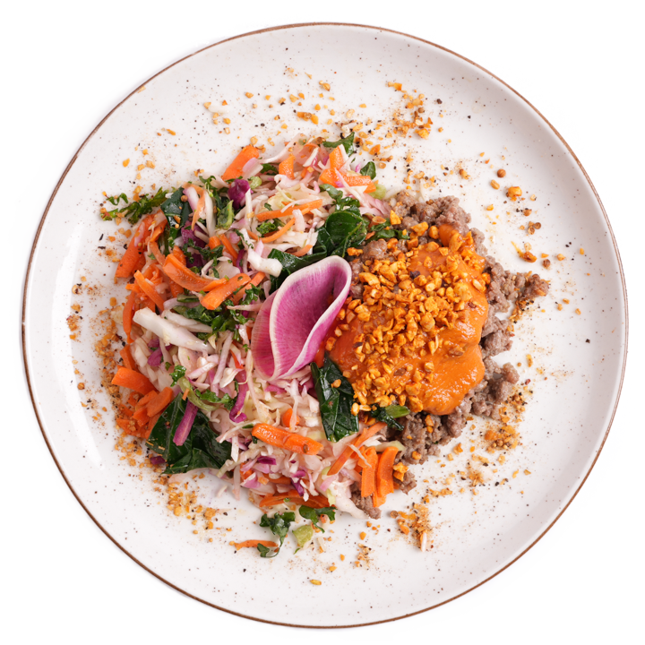 Keto - Saigon Beef Bowl with Siracha Aioli & Peanut