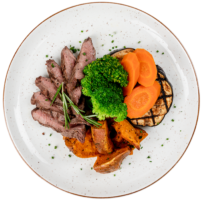 Athlete – Flank Steak with Roasted Potatoes & Vegetables