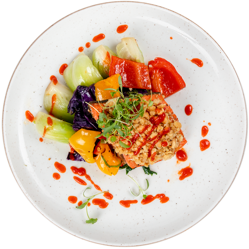 Keto - Cashew Crusted Sriracha Salmon (Organic Atlantic Salmon)
