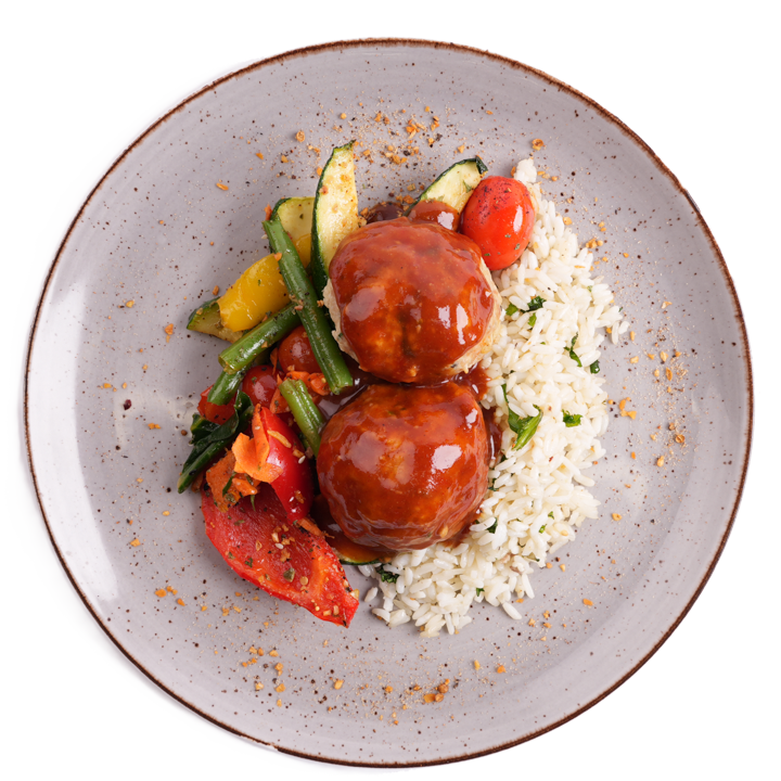 Vegan - Creamy Meatballs with Vegan Gravy