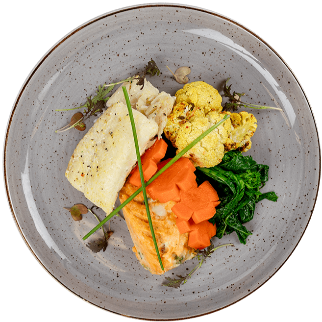 Athlete - Roasted Cod (with Sweet Potatoes & Seasonal Vegetables)