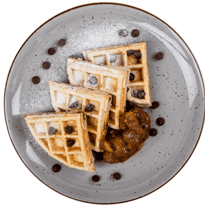 Breakfast - Banana Chocolate Chip Protein Waffle