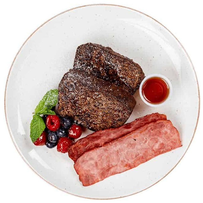 Breakfast – Gluten-Free French Toast with Turkey Bacon & Maple