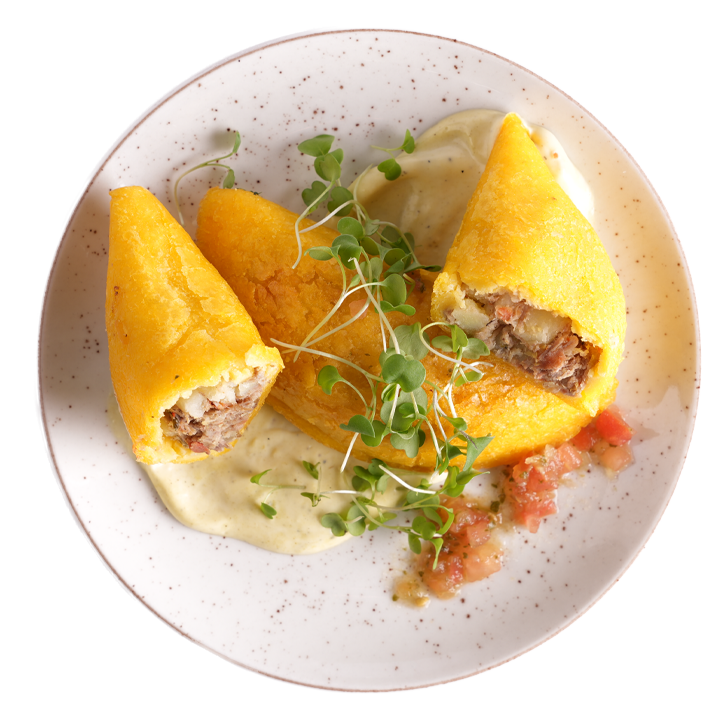 Chicken Empanadas with Aji Verde