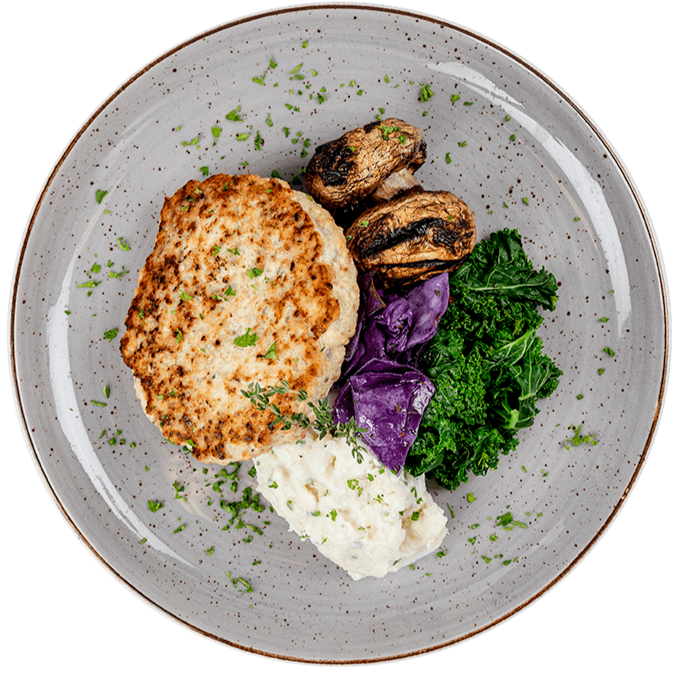 Athlete – Lean Ground Turkey with Mashed Potatoes & Herb Vegetables