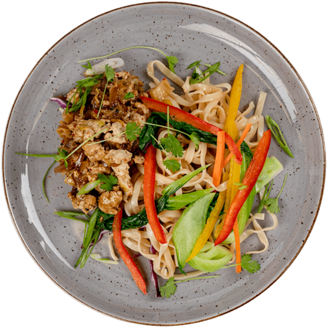 Athlete – Ground Turkey Breast with Rice Noodles & Vegetables