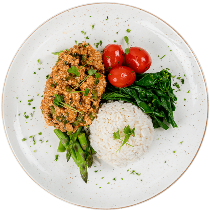 Athlete – Lean Ground Turkey Breast with Brown Rice & Spiced Vegetables