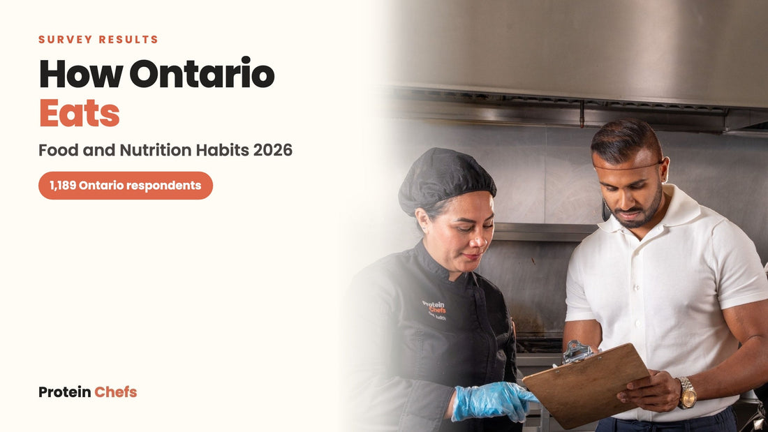 How Ontario Eats: Food and Nutrition Habits 2026 survey results, Protein Chefs founder Ronneil Ramlal and Chef Judith Naranjo in the kitchen