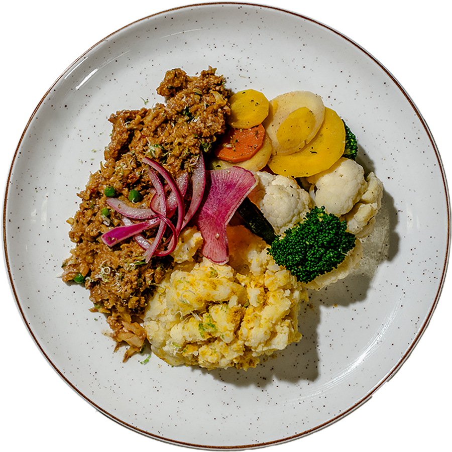 Gourmet - Keema Curry w/ Pickled Onions and Lemon Zest