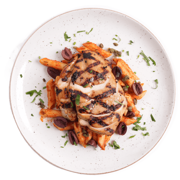 Gourmet XL - Puttanesca Penne with Grilled Chicken