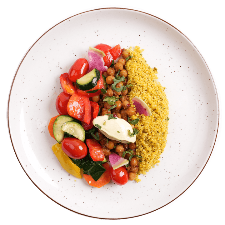 Vegan - Chickpea Shawarma Bowl with Tahini Sauce