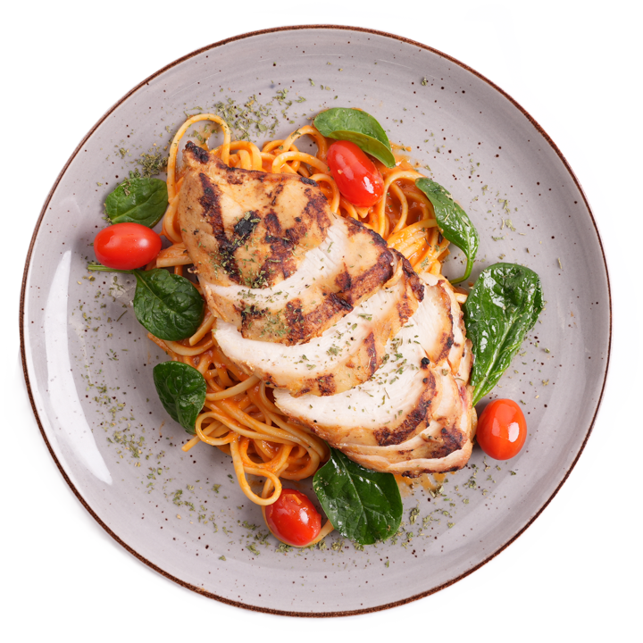 Family Meal - Chicken Linguine w/ Spinach Rose Sauce