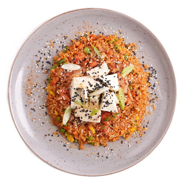 Vegan - Kimchi Fried Rice with Tofu