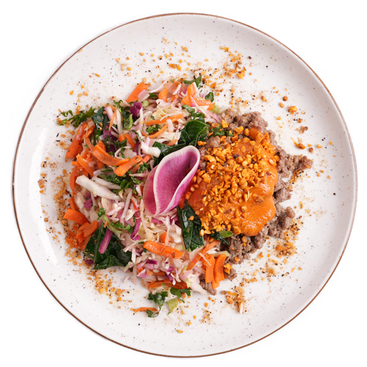 Keto - Saigon Beef Bowl with Siracha Aioli & Peanut