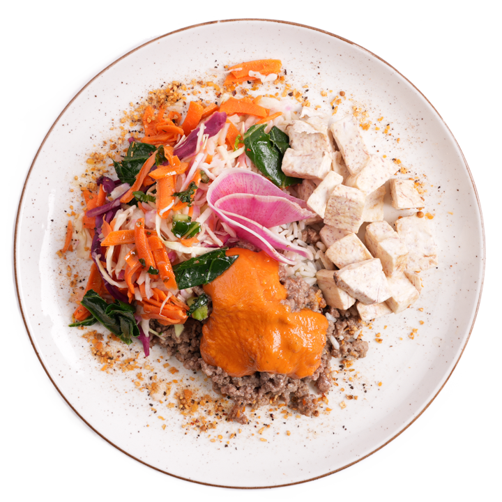 Paleo - Saigon Beef Bowl with Siracha Aioli