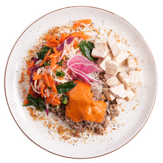 Paleo - Saigon Beef Bowl with Siracha Aioli