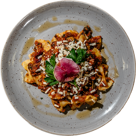 Vegan - Farfalle with Roasted Vegetable Ragu