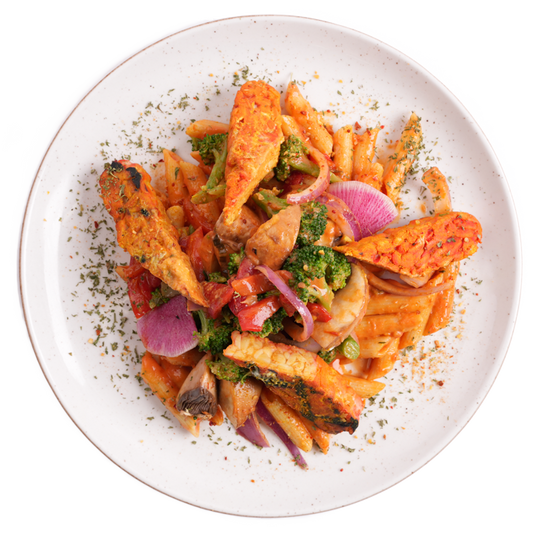 Vegan - Tempeh Penne Primavera