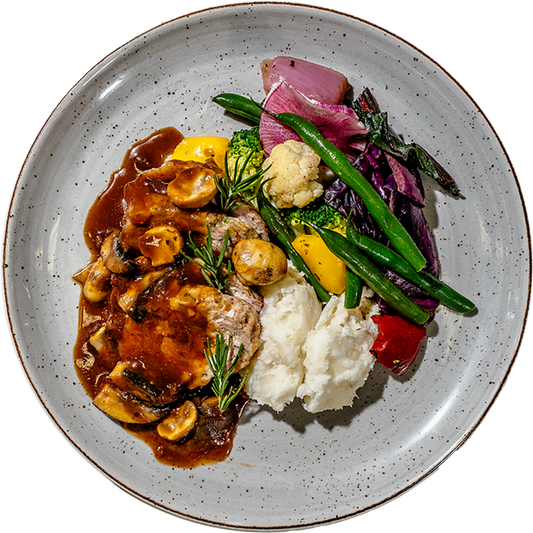 Paleo - Turkey Salisbury Steak and Mushroom Gravy