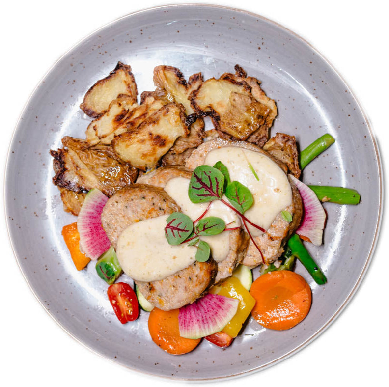 Paleo – Turkey Salisbury with Mushroom Gravy & Crispy Potatoes