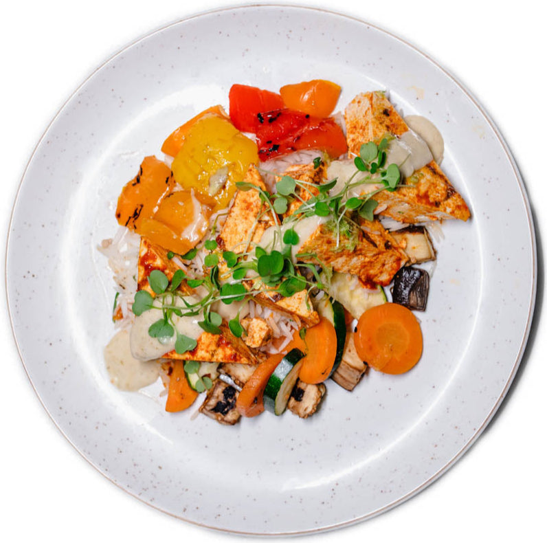 Vegan - Spicy Tofu with Creamy Coconut Sauce