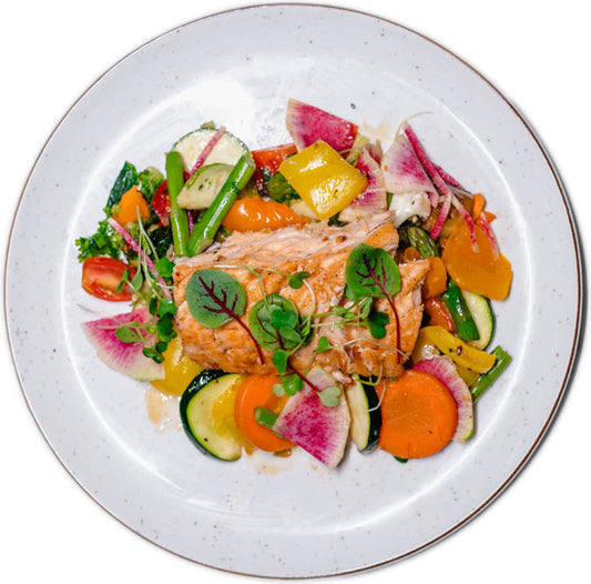 Weight Loss - Pan Seared Salmon with Ponzu Sauce (Organic Atlantic Salmon) 