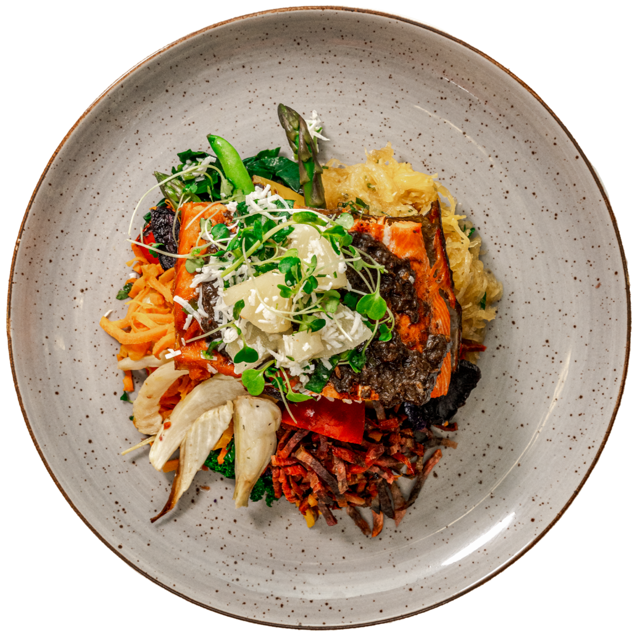 Weight Loss - Grilled Jerk Salmon (Organic Atlantic Salmon) w/ Coconut Pineapple Relish