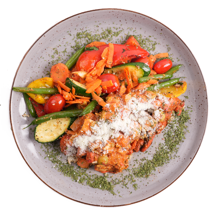 Keto - Chicken Cacciatori with Parmesan Cheese
