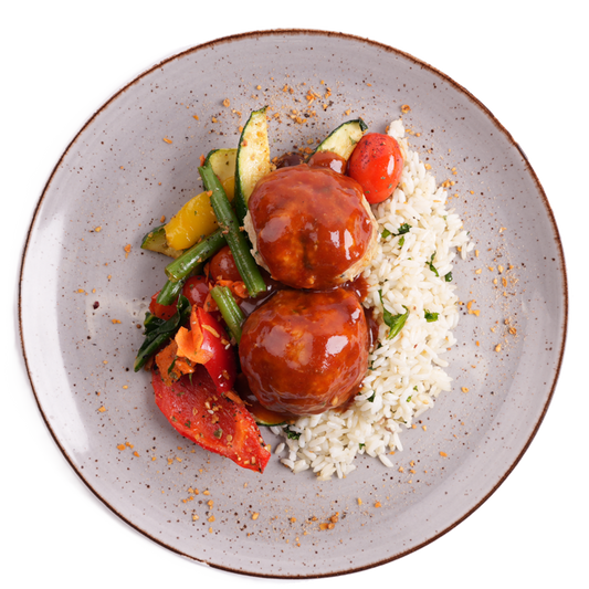 Vegan - Creamy Meatballs with Vegan Gravy
