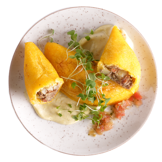 Chicken Empanadas with Aji Verde